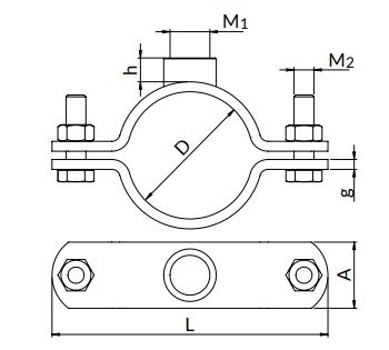 Obejma pst 25 (32-37mm) m20 og-pst-25-m20 Niczuk 80310103311