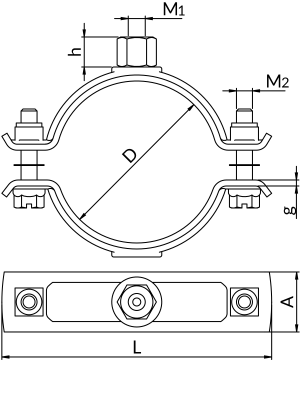 Obejma tryskaczowa DN-V 1 (31-35) DN-V-1-PP Niczuk 80550003300