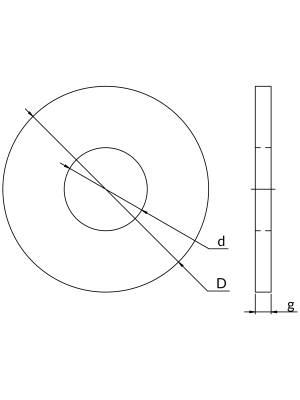 Podkładka M8 fi 8,4mm śr. 24mm Niczuk 81480100802