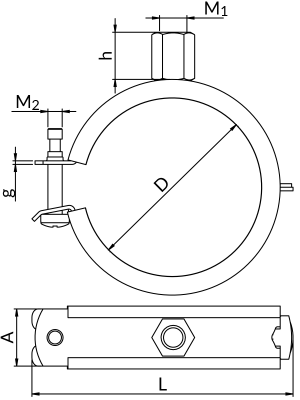 Obejma WESTA UPGSW 11/4 (38-43mm) UPGSW-11/4BK Niczuk 80140224000