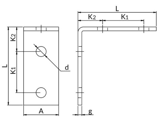 Kształtka XX7 90 profilu a, c, w, x XX7-A90 Niczuk 81130070900