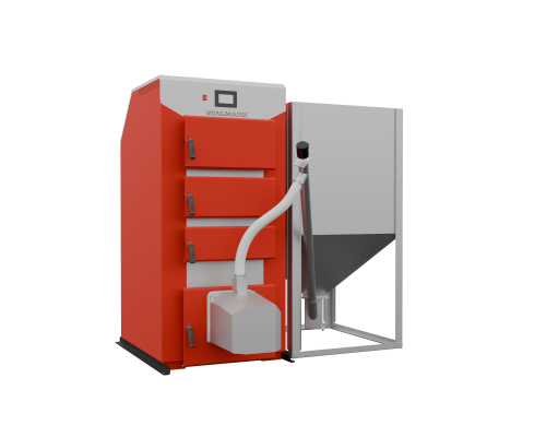 Kocioł na Pellet VEGAS 60 KW wersja PRAWA Stalmark EVP60P