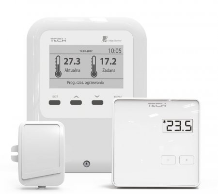 WiFi OT Regulator pokojowy WiFi z komunikacją OpenTherm TECH Sterowniki W_POK.2811.6.OT_A.01.PL01