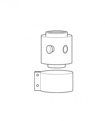 Adapter z PP do kotłów kondensacyjnych stojących KKS (80/125)