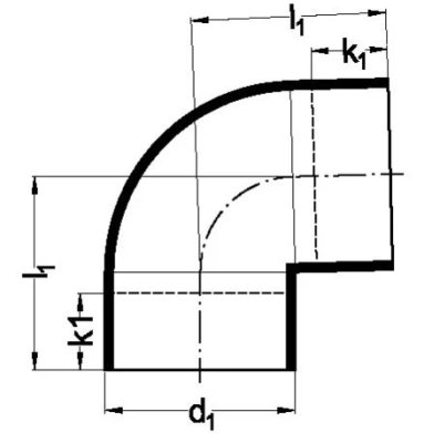 Kolano 88.5° d63 Aliaxis A-120688