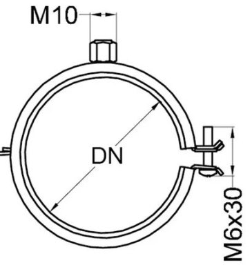 Obejma akustyczna dBlue clamp z gniazdem M10 Aliaxis POB-STL-160-000