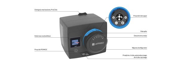 Regulator stałotemperaturowy ACT 443 PROCLICK 2 czujniki 230 V z funkcją sterowania pompą AFRISO 1544310