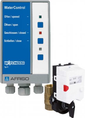System detekcji wycieku WaterControl 01.1 z zaworem odcinającym GW G1 1/4’’ AFRISO 42575