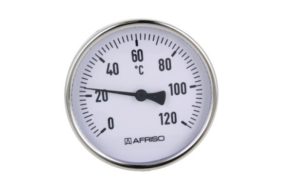Termometr bimetaliczny BiTh 100,fi100 mm, 0÷120st.C, L 40 mm, G1/2