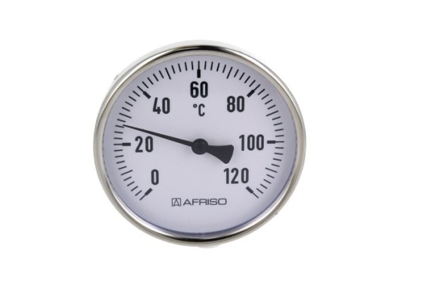 Termometr bimetaliczny BiTh 100,fi100 mm, 0÷120st.C, L 100 mm, G1/2