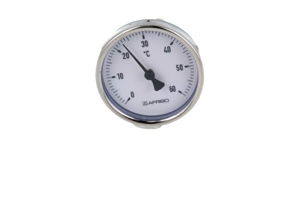 Termometr bimetaliczny BiTh 63,fi63 mm, 0÷60st.C, L 63 mm, G1/2