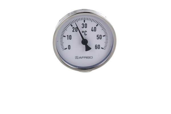 Termometr bimetaliczny BiTh 80, fi80 mm, 0÷60°C, L 40 mm, G1/2