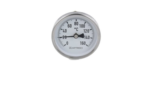 Termometr bimetaliczny BiTh 80,fi80 mm, 0÷160st.C, L 100 mm, G1/2