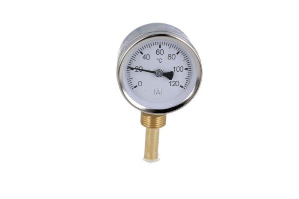 Termometr bimetaliczny BiTh 63,fi63 mm, 0÷120st.C, L 40 mm, G1/2