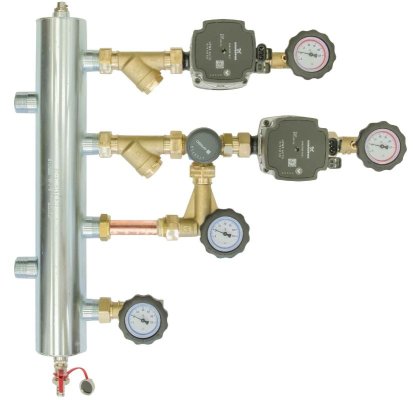 Zestaw mieszający ze sprzęgłem BPS 906 + zawór obrotowy ARV 362 + pompa Grundfos UPM3 AFRISO 9090610