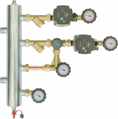 Zestaw mieszający ze sprzęgłem BPS 906 + zawór obrotowy ARV 362 + pompa Grundfos UPM3 AFRISO 9090610