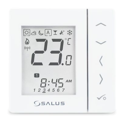 Salus bezprzewodowy, natynkowy regulator temperatury VS20WRF, bateryjny Afriso VS20WRF