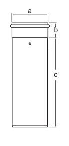 LIL Rura z kielichem 0.25m DN110 / 160 Almeva LPRL01