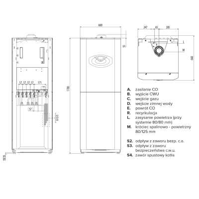 Kocioł 2F Genus Premium EVO FS 25 EU Ariston 3300714