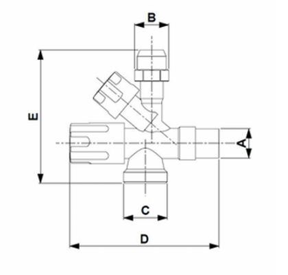 MONTER quality Zawór kątowy KOMBI 1/2X3/8X3/4 KRAKUS 277-010-00