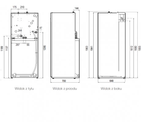 Pompa ciepła Extensa AI 10 kW R32 Duo (Napięcie 230V 50Hz) Atlantic 526162