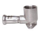 Gut Press Inox Kolano Ścienne Z Uszami Gw 15 Rp1/2