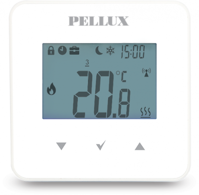 Bezprzewodowy radiowy termostat pokojowy Ester_x40 (BEZ MODUŁU ISM)  PELLUX 29129
