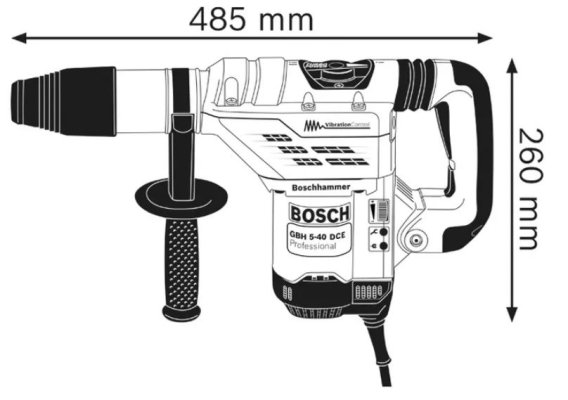 Zestaw młot udarowo-obrotowy GBH 5-40 DCE + szlifierka kątowa GWS 9-125 Professional Bosch 0615990J9Z