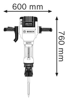 Młot wyburzeniowy GSH 27 VC Professional Bosch 061130A000