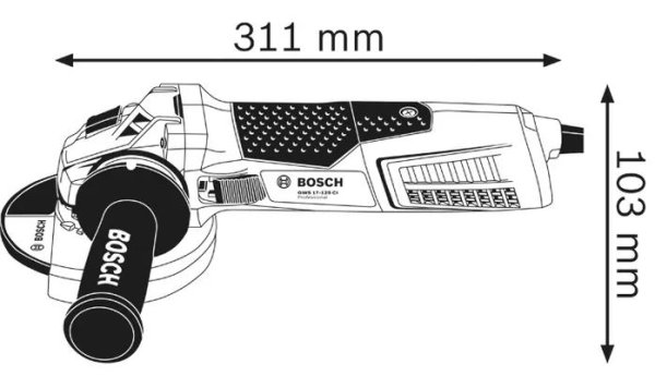 Szlifierka kątowa GWS 19-125 CIE Professional Bosch 060179P002