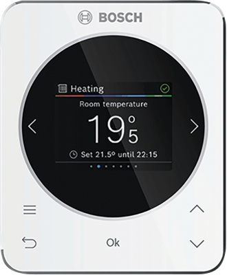 Regulator pokojowy CR120, z wbudowanym czujnikiem wilgotności Bosch 7738112956