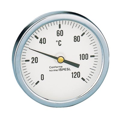 Termometr, przyłącze środkowe, tylne 100 mm 0-120 °c Caleffi 688010