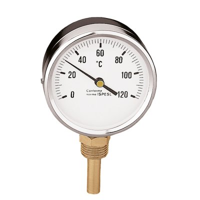 Termometr, przyłącze dolne 100mm 0-120 °c Caleffi 688100