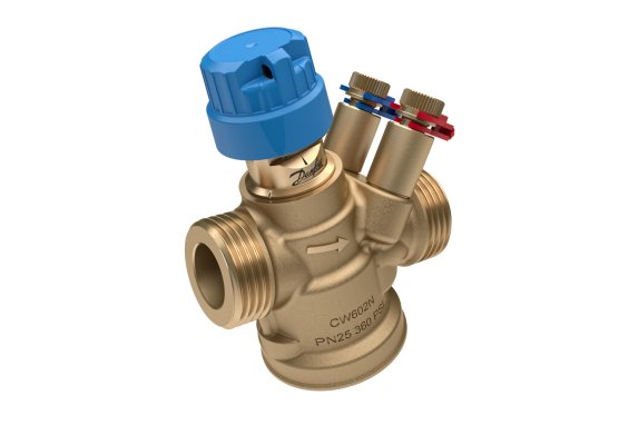 Niezależny Od Ciśnienia Zawór Regulacyjny Ab-Qm 4.0 Dn20 Hf Złączki Pomiarowe Gwint Zewn. Danfoss 003Z8204