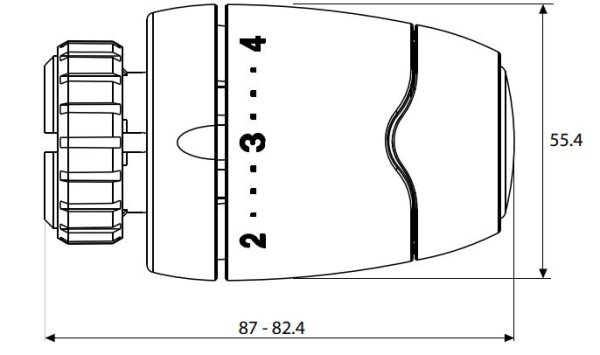 Głowica termostatyczna RTS-R Everis 4280 Danfoss 013L4280