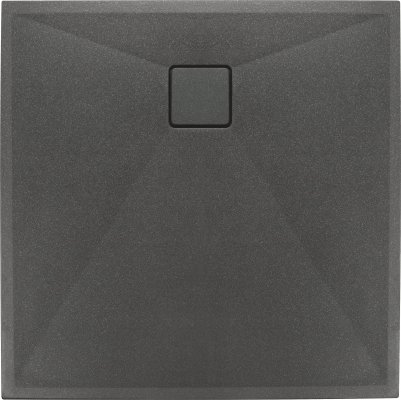 Correo Brodzik kwadratowy 90 cm Antracyt/Titanium Granitowy Deante KQR_T41B