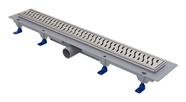 Odwodnienie Liniowe Podłogowe, Z Ramką Ze Stali Nierdzewnej, Ruszt Vibe 750 Mm Fluidmaster 674758