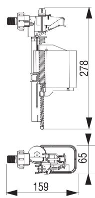 Zawór napełniający HDV Fluidmaster 628458