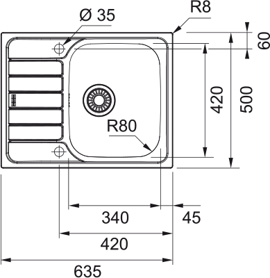 Zlewozmywak Spark SKL 611-63 Franke 101.0582.587