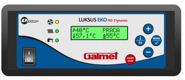 Regulator temp. Luksus PID Dynamic - wersja pod zabudowę Galmet M-006885