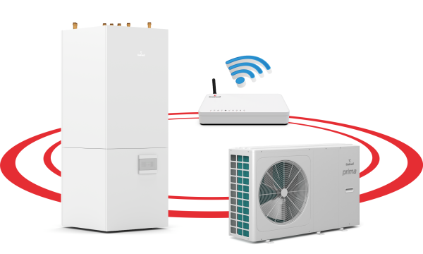Pakiet: Pompa ciepła PRIMA 8GT R32 + szafa hydrauliczna GT160, centrala Smart Home Sinum Lite Galmet SG-000645S