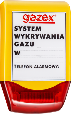 Sygnalizator Akustyczno-Optyczny Sl-21 + Etykieta Gazex SL-21