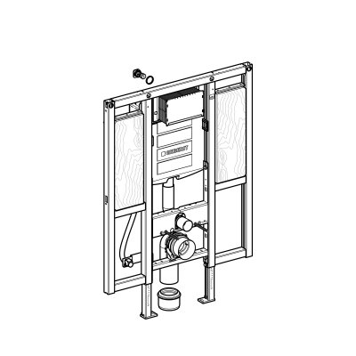 Element montażowy Geberit Duofix do WC dla niepełnosprawnych, specjalny, Sigma 12cm, H112 111.375.00.5