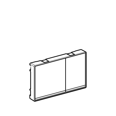 Przycisk uruchamiający Geberit Omega60, przedni/górny, czarny 115.081.SJ.1