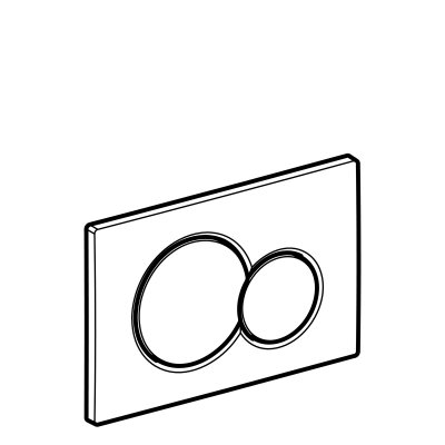 Przycisk uruchamiający Geberit Sigma01, przedni, chrom mieszany 115.770.KA.5