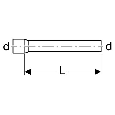 Przedłużka rury spłukującej, 30cm, bahama beige Geberit 118.131.10.1