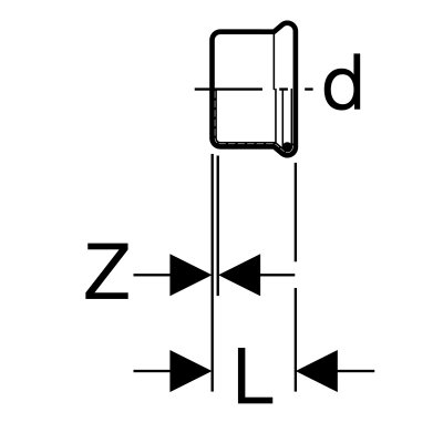 Zaślepka Geberit Mapress C-Stahl d76,1 20219