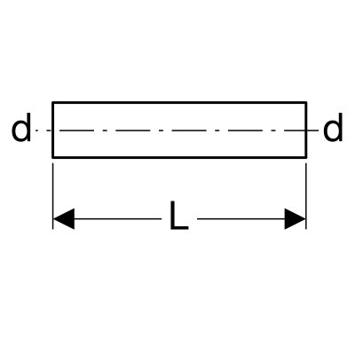 Króciec Geberit Mapress C-Stahl bosy d88,9x2,0 22058