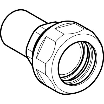 Złączka przejściowa do rur karbowanych d22-DN20 Geberit  22433