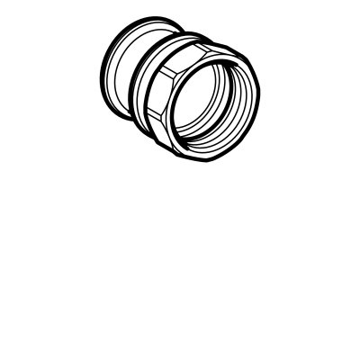 Złączka Geberit Mapress Kupfer przejściowa z gwintem wewnętrznym d15-Rp1/2 61802